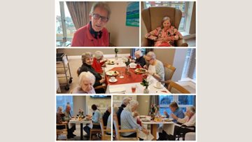 Valentines Day lunch at Eastbourne House care home